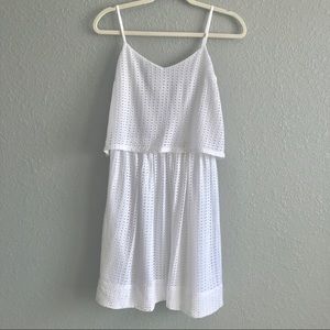 MADEWELL White Skylight Overlay Dress